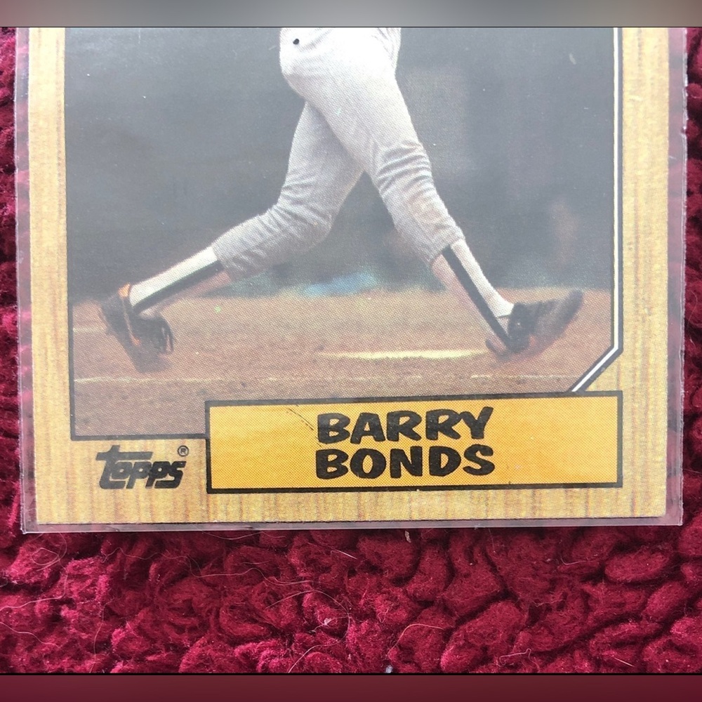 Error Card Barry Bonds Rookie 1987 Topps #320 - Picture 4 of 7